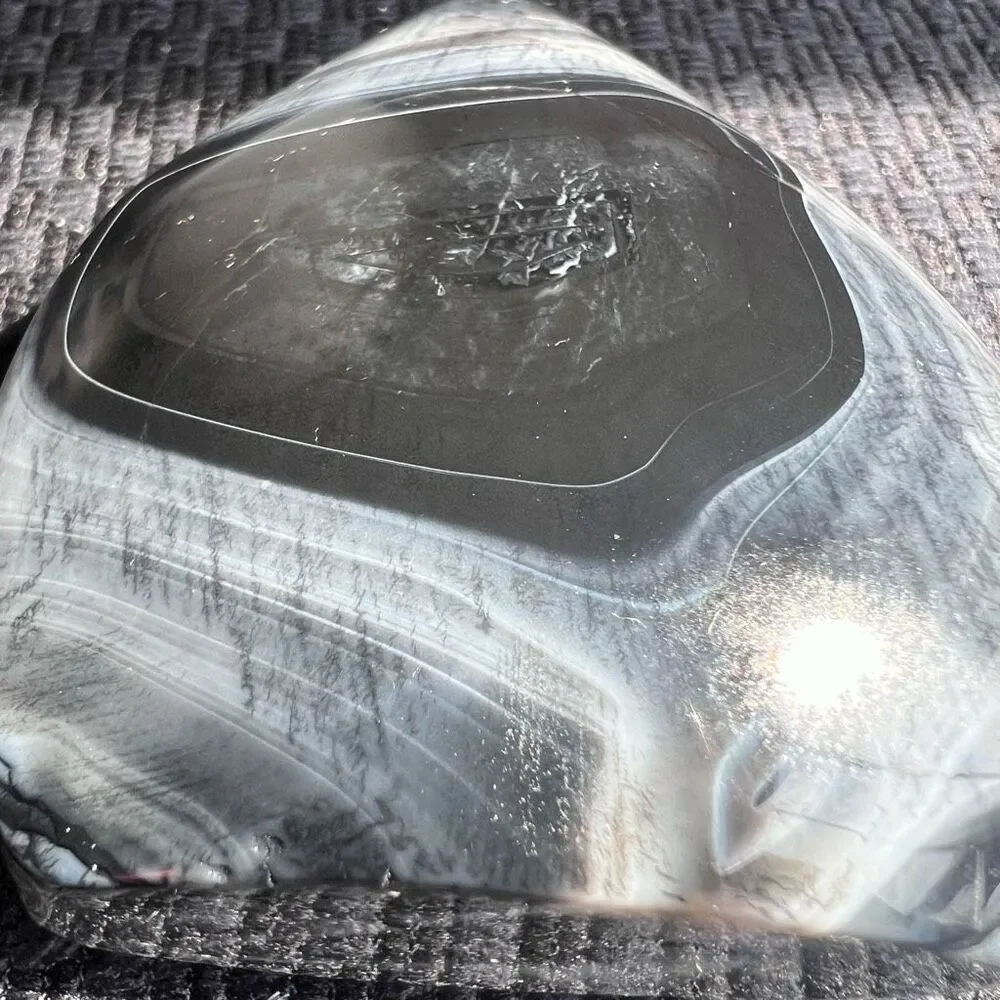 Black Agate Crystal Tear Drop‎ (3) - Picture 6 of 16